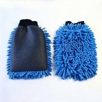 Bon prix Gant de nettoyage de voiture en microfibre Double face, Chenille et tissu Sandwich, imperméable, Extra épais en ligne