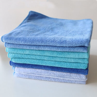 Good price 350gsm 40x40cm Microfiber Cleaning Towel Weft Knit Lint Free For Car Wash Detailing online