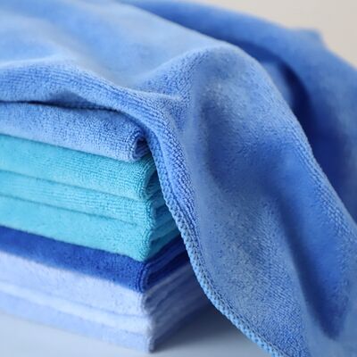 Bon prix Tissus en tissus tissés 250gm Tissus en microfibre personnalisés / 40x40cm Tissu de nettoyage sans lingots séché rapidement en ligne
