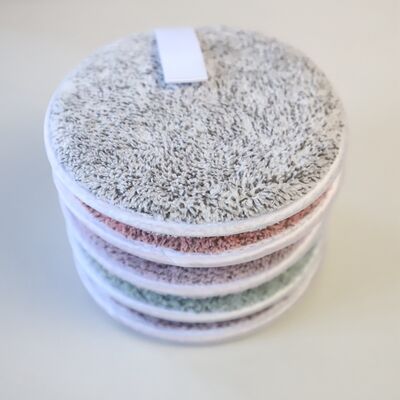Goede prijs 12x12cm Bamboe Houtskool Koraal Vlies Microfiber Gezichtskussens OEM / ODM online