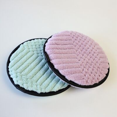 Goede prijs OEM / ODM 12cm Microfiber Pads Make-up Remover Aanpasbaar online