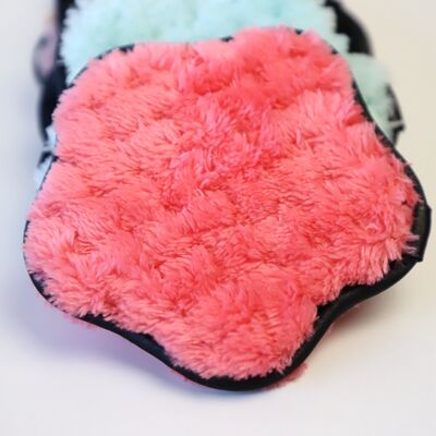 Bon prix tampons démaquillants en microfibre en forme d'étoile 10cm 9g 100% polyester réutilisables en ligne