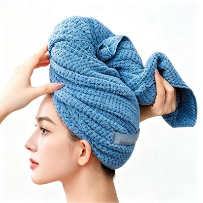 Good price Extra Large 55x100cm 300gsm Microfiber Hair Turban For Salons Spas online