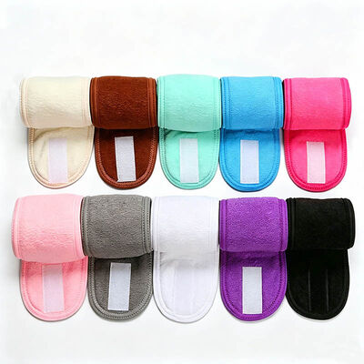 Guter Preis 100% Polyester 27g/Pc 8,5 X 60cm Mikrofaser Haarband für Erwachsene Make-up Entferner Online