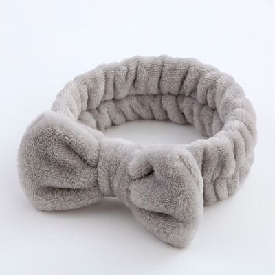 Good price 5x19cm Coral Fleece Microfiber Hair Band Bulk OEM / ODM Spa Headband For Washing Face online