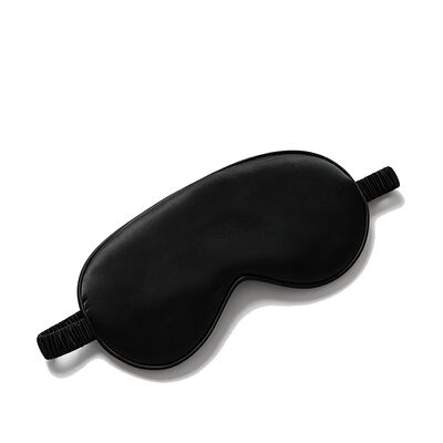 Bom preço Cor simples 9.5x20.5cm Satin Sleep Eye Mask Sem rugas Superfície lisa on-line