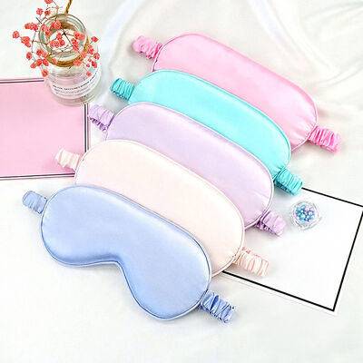 Good price Light Blocking Solid Color Soft Satin Eye Mask For Sleeping With Wrinkle Free Surface online